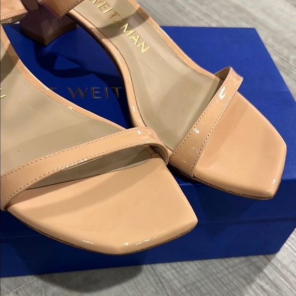 Stuart Weitzman Women's Nude Heeled Sandals - Picture 5 of 11